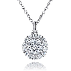 Classic Sterling Silver Birthstone Necklace for Mom