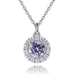 Classic Sterling Silver Birthstone Necklace for Mom